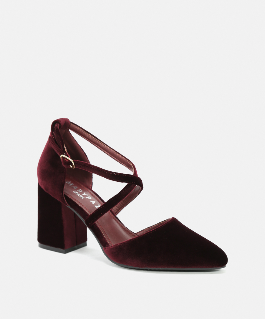 Sapatos salto tiras cruzadas image number null